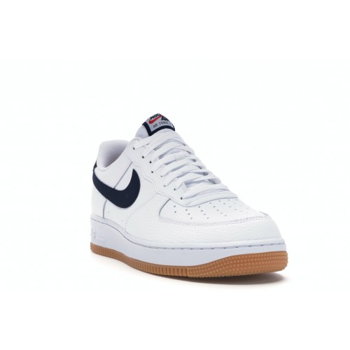 Кроссы Nike Air Force 1 Low 07 White Obsidian - мужская сетка размеров