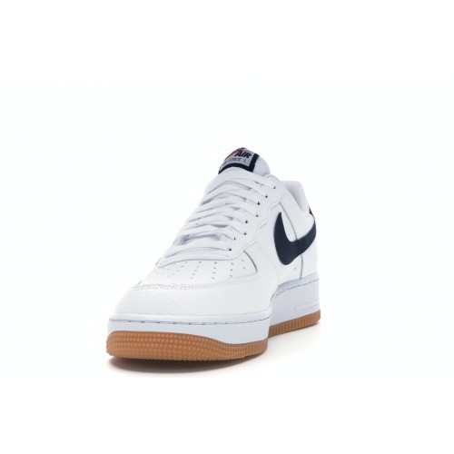 Кроссы Nike Air Force 1 Low 07 White Obsidian - мужская сетка размеров