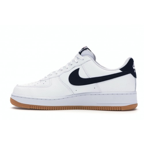 Кроссы Nike Air Force 1 Low 07 White Obsidian - мужская сетка размеров
