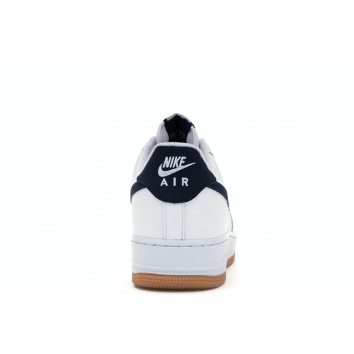 Кроссы Nike Air Force 1 Low 07 White Obsidian - мужская сетка размеров