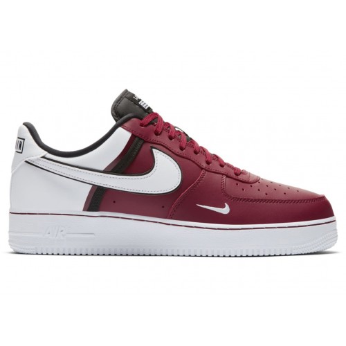 Кроссы Nike Air Force 1 Low 07 LV8 Red Black - мужская сетка размеров
