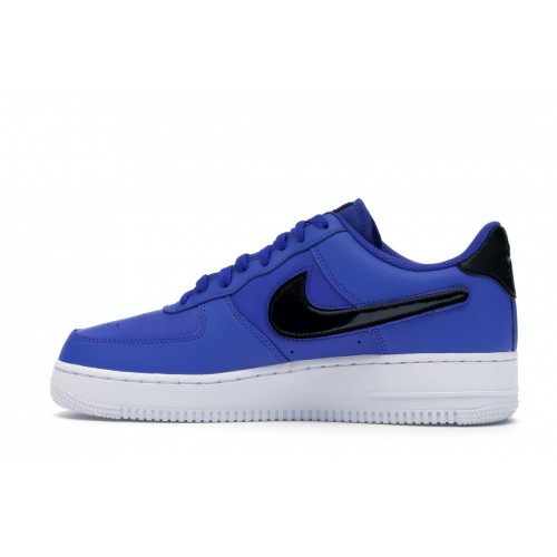 Кроссы Nike Air Force 1 Low Removable Swoosh Pack Blue - мужская сетка размеров