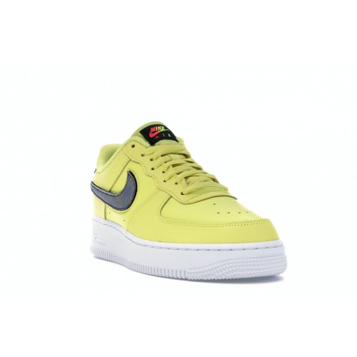 Кроссы Nike Air Force 1 Low Yellow Pulse - мужская сетка размеров