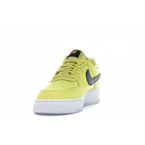 Кроссы Nike Air Force 1 Low Yellow Pulse - мужская сетка размеров