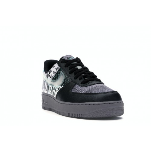 Кроссы Nike Air Force 1 Low Off Noir Pure Platinum - мужская сетка размеров