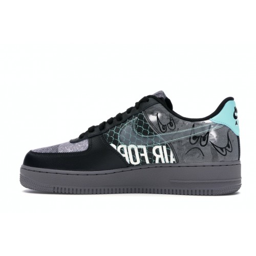 Кроссы Nike Air Force 1 Low Off Noir Pure Platinum - мужская сетка размеров