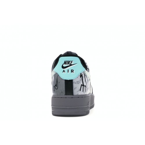 Кроссы Nike Air Force 1 Low Off Noir Pure Platinum - мужская сетка размеров