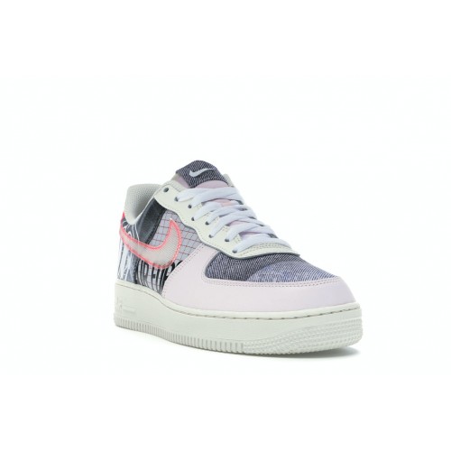 Кроссы Nike Air Force 1 Low Light Soft Pink Pure Platinum - мужская сетка размеров