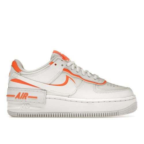 Кроссы Nike Air Force 1 Low Shadow White Total Orange (W) - женская сетка размеров
