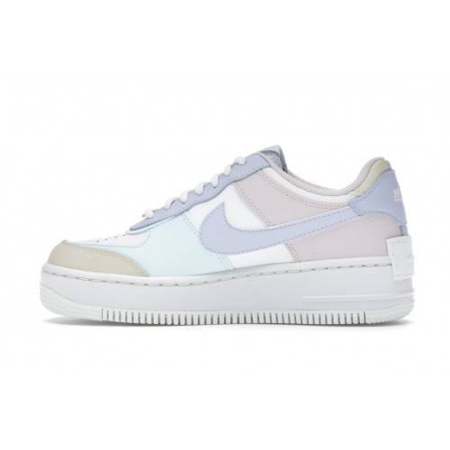 Кроссы Nike Air Force 1 Low Shadow White Glacier Blue Ghost (W) - женская сетка размеров
