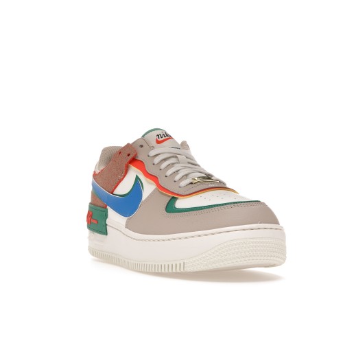 Кроссы Nike Air Force 1 Low Shadow Sail Signal Blue Green (W) - женская сетка размеров