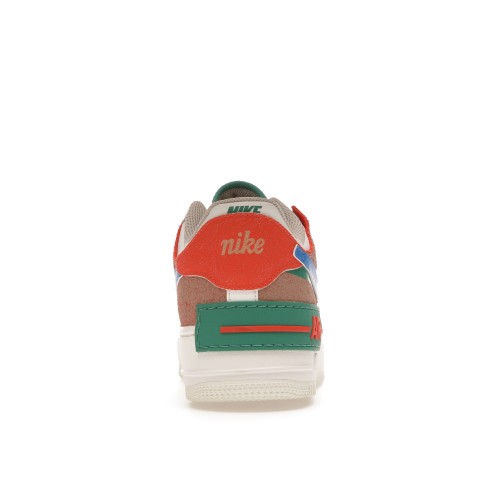 Кроссы Nike Air Force 1 Low Shadow Sail Signal Blue Green (W) - женская сетка размеров