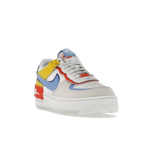 Кроссы Nike Air Force 1 Low Shadow Sail Game Royal Rush Orange University Blue (W) - женская сетка размеров