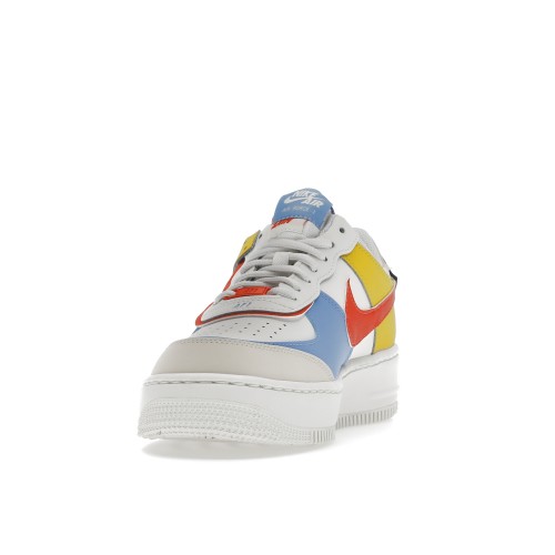 Кроссы Nike Air Force 1 Low Shadow Sail Game Royal Rush Orange University Blue (W) - женская сетка размеров