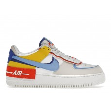 Женские кроссовки Nike Air Force 1 Low Shadow Sail Game Royal Rush Orange University Blue (W)