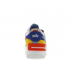 Женские кроссовки Nike Air Force 1 Low Shadow Sail Game Royal Rush Orange University Blue (W)