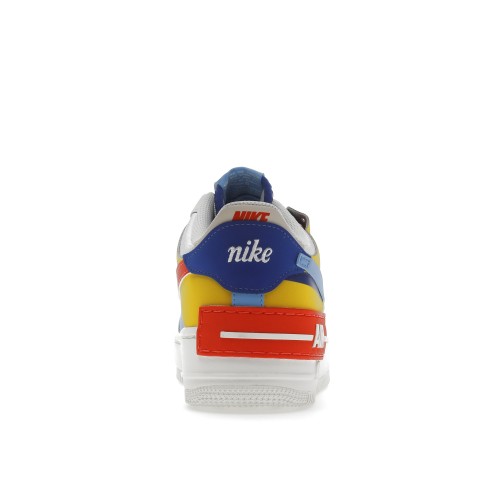 Кроссы Nike Air Force 1 Low Shadow Sail Game Royal Rush Orange University Blue (W) - женская сетка размеров