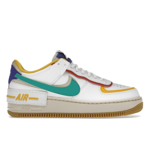 Кроссы Nike Air Force 1 Low Shadow Summit White Neptune Green (W) - женская сетка размеров