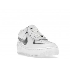 Женские кроссовки Nike Air Force 1 Low Shadow White Pure Platinum Metallic Silver (W)