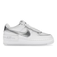 Женские кроссовки Nike Air Force 1 Low Shadow White Pure Platinum Metallic Silver (W)