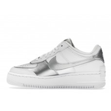 Женские кроссовки Nike Air Force 1 Low Shadow White Pure Platinum Metallic Silver (W)