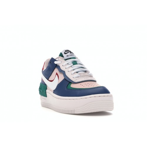 Кроссы Nike Air Force 1 Low Shadow Mystic Navy (W) - женская сетка размеров