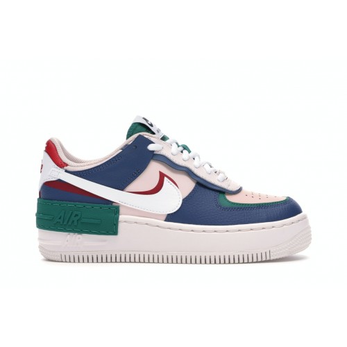 Кроссы Nike Air Force 1 Low Shadow Mystic Navy (W) - женская сетка размеров