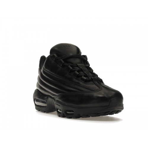 Кроссы Nike Air Max 95 Lux Supreme Triple Black - мужская сетка размеров