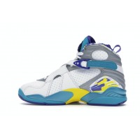 Женские кроссовки Jordan 8 Retro White Aqua (2019) (W)