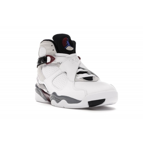 Кроссы Jordan 8 Retro White Burgundy (W) - женская сетка размеров