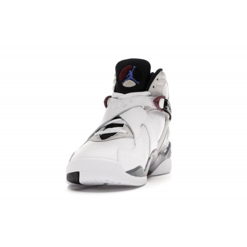 Кроссы Jordan 8 Retro White Burgundy (W) - женская сетка размеров