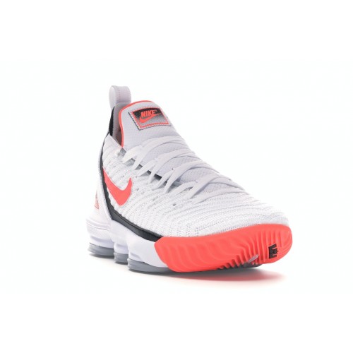 Кроссы Nike LeBron 16 White Hot Lava - мужская сетка размеров
