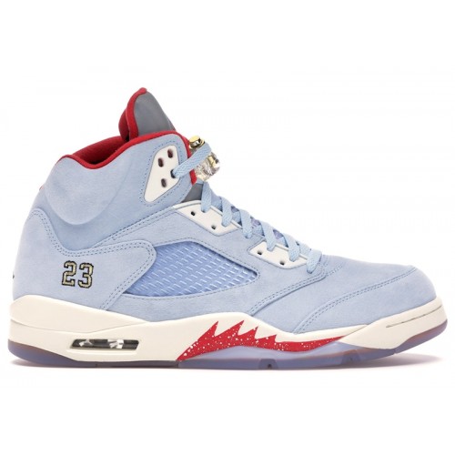 Trophy Room x Air Jordan 5 Retro Ice Blue - мужская сетка размеров