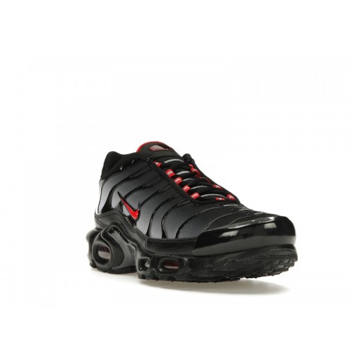 Кроссы Nike Air Max Plus Black Gradient Red - мужская сетка размеров