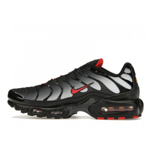 Кроссы Nike Air Max Plus Black Gradient Red - мужская сетка размеров