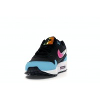 Кроссовки Nike Air Max 1 Jelly Swoosh Black Fuchsia Blue Fury