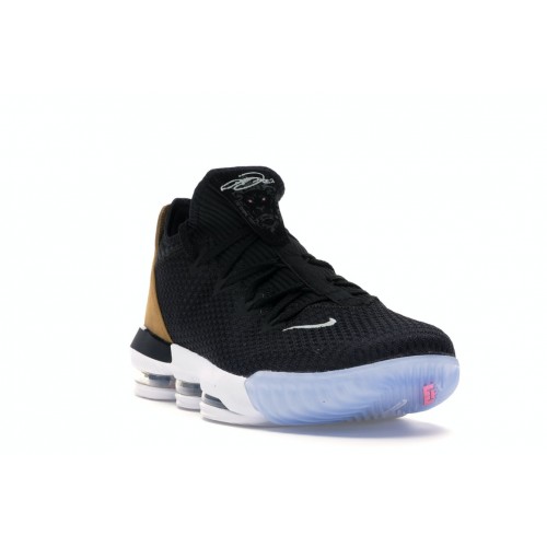 Кроссы Nike LeBron 16 Low Black Wheat Soundtrack - мужская сетка размеров