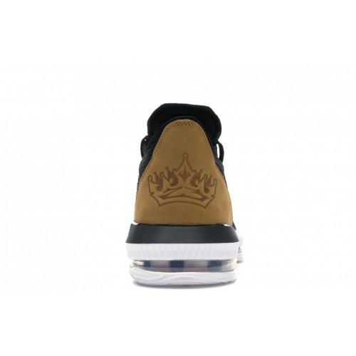 Кроссы Nike LeBron 16 Low Black Wheat Soundtrack - мужская сетка размеров