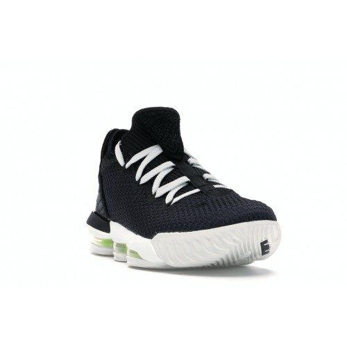 Кроссы Nike LeBron 16 Low Black Volt Glow - мужская сетка размеров