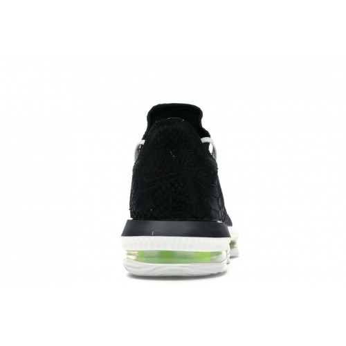 Кроссы Nike LeBron 16 Low Black Volt Glow - мужская сетка размеров