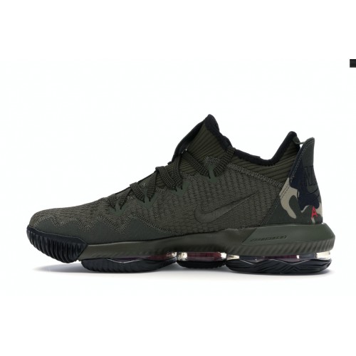 Кроссы Nike LeBron 16 Low Camo - мужская сетка размеров