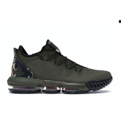 Кроссы Nike LeBron 16 Low Camo - мужская сетка размеров