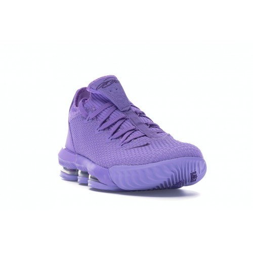 Кроссы Nike LeBron 16 Low Atomic Violet - мужская сетка размеров