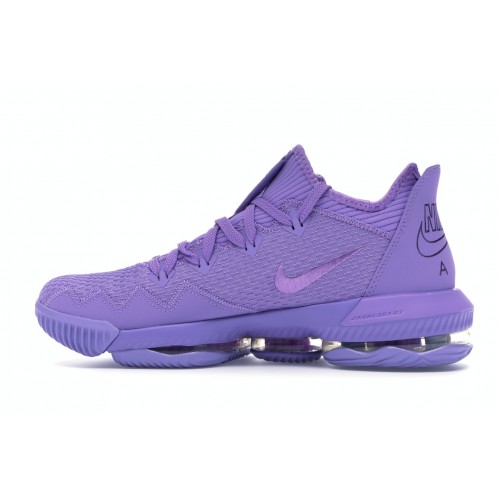Кроссы Nike LeBron 16 Low Atomic Violet - мужская сетка размеров