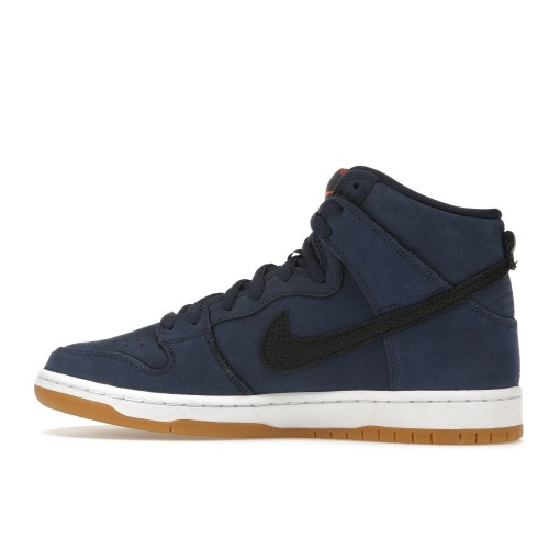 Кроссы Nike SB Dunk High Orange Label Midnight Navy - мужская сетка размеров