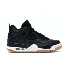 Подростковые кроссовки Jordan 4 Retro Laser Black Gum (GS)
