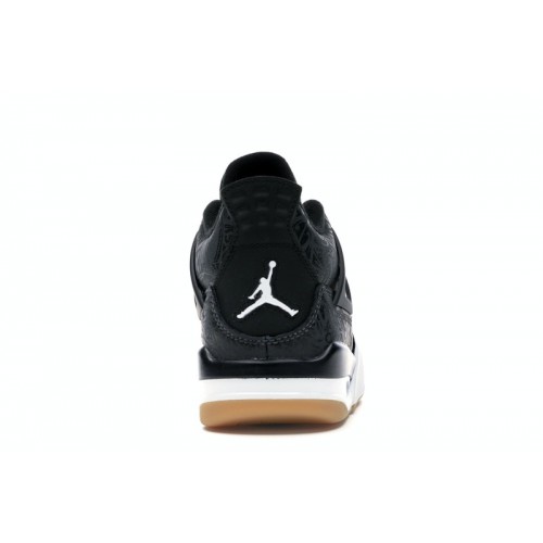 Кроссы Jordan 4 Retro Laser Black Gum (GS) - подростковая сетка размеров