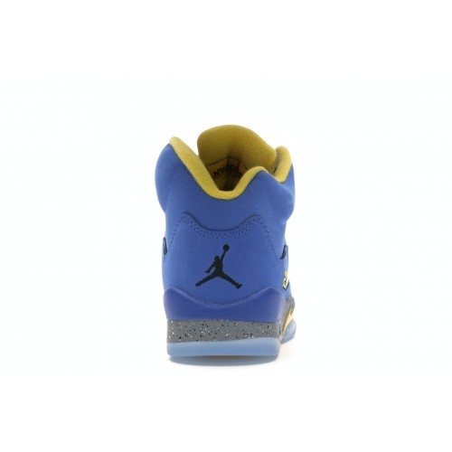 Кроссы Jordan 5 Retro Laney Varsity Royal (GS) - подростковая сетка размеров