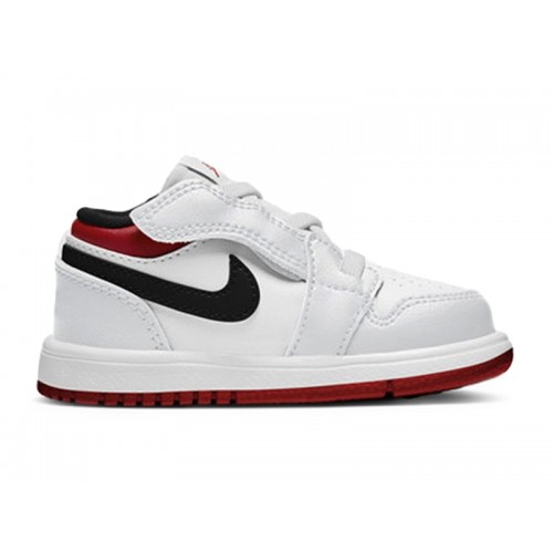 Air Jordan 1 Low ALT TD White Gym Red - детская сетка размеров
