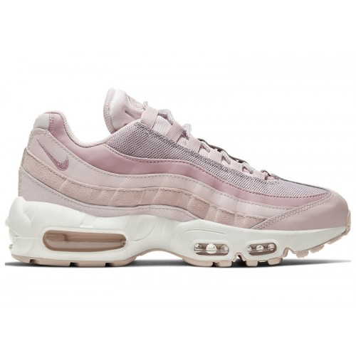 Кроссы Nike Air Max 95 Barely Rose Plum Chalk (W) - женская сетка размеров